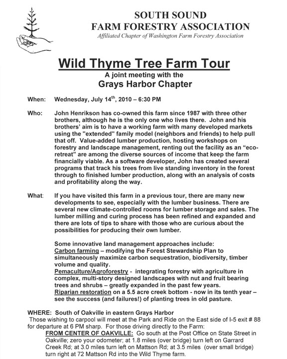 Tree Farm Tour