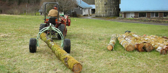 Yarding logs